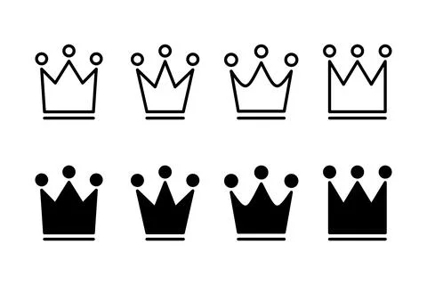 Crown icon vector illustration. crown sign and symbol Stock Illustration