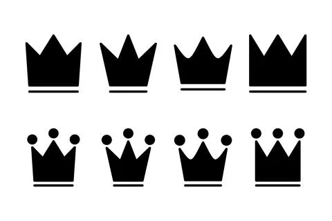 Crown icon vector illustration. crown sign and symbol Stock Illustration