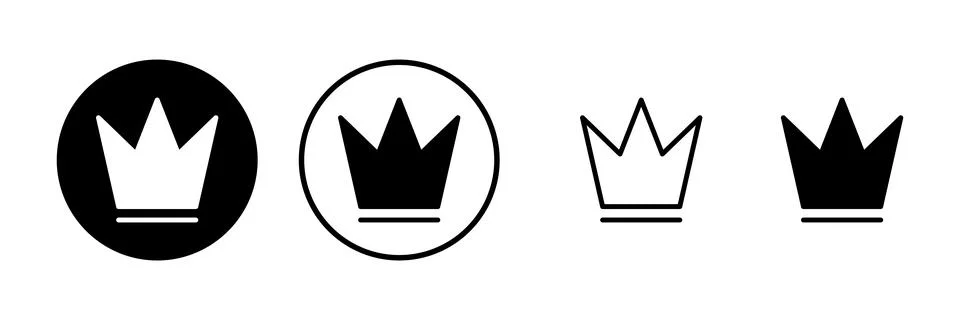 Crown icon vector illustration. crown sign and symbol Stock-Illustration