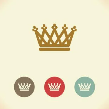 Crown icon. Vector Illustration Stock Illustration