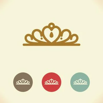 Crown icon. Vector Illustration Stock Illustration