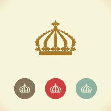 Crown icon. Vector Illustration Stock Illustration
