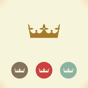 Crown icon. Vector Illustration Stock Illustration