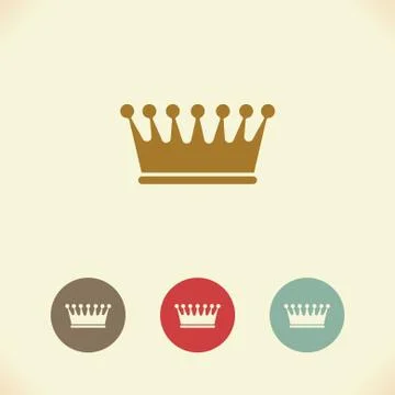 Crown icon. Vector Illustration Stock Illustration