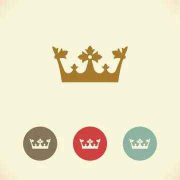 Crown icon. Vector Illustration Stock Illustration
