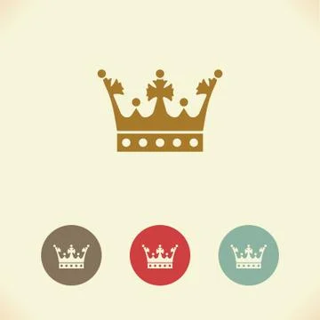 Crown icon. Vector Illustration Stock Illustration