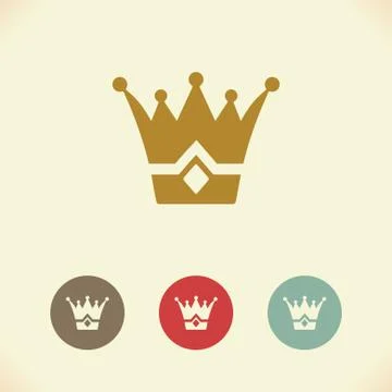 Crown icon. Vector Illustration Stock Illustration