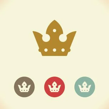 Crown icon. Vector Illustration Stock Illustration