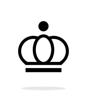 Crown icon on white background. Stock-Illustration