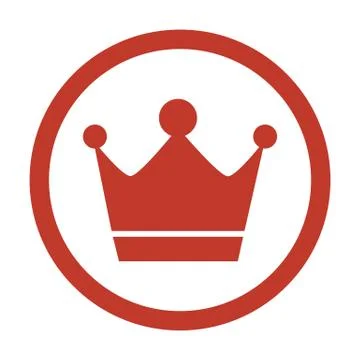 Crown Icon on white background. Stock Illustration