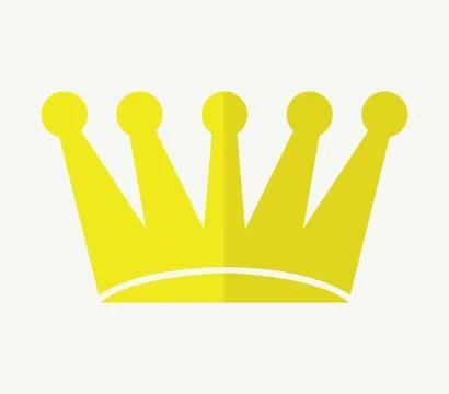 Crown icon on white background Stock Illustration