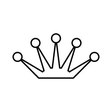 Crown icon on white. Stock Illustration