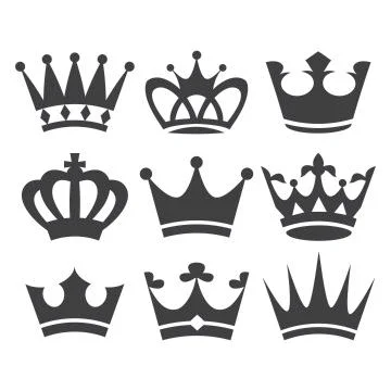 Crown icons Illustration