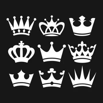 Crown icons Illustration