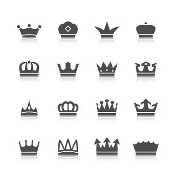 Crown Icons Set イラスト素材