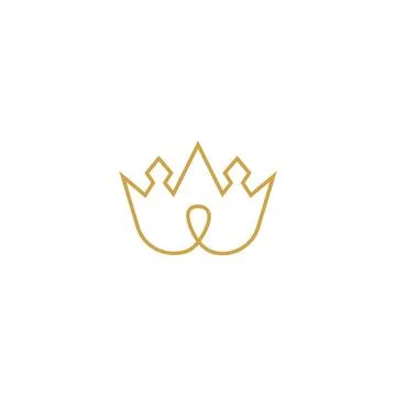 Crown illustration design Illustrazione stock