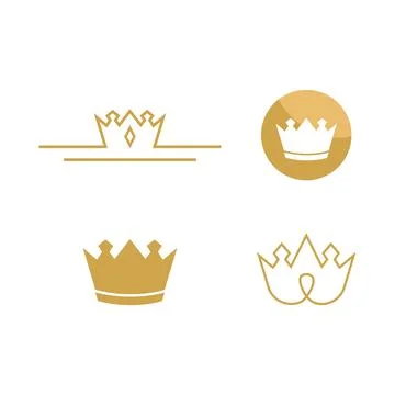 Crown illustration design Stockillustratie