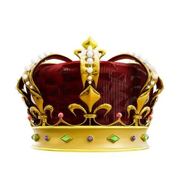 Crown isolated on white background Stock Illustration