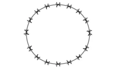 Crown of Jesus with barbed wire Stock Illustration
