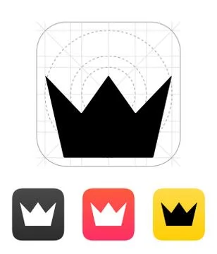 Crown King icon. Vector illustration Stock-Illustration