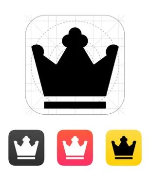 Crown King icon. Vector illustration Stock Illustration