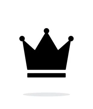 Crown King icon on white background. Stock Illustration