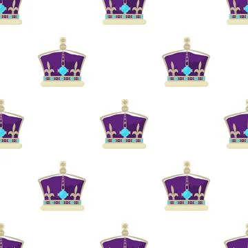 Crown of the King pattern seamless vector Stockillustratie