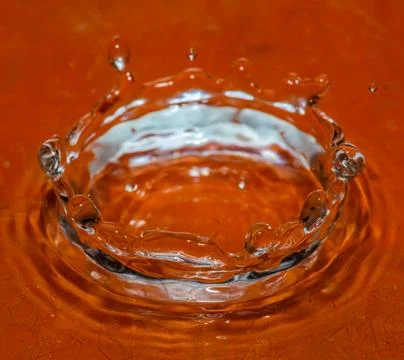 Crown of liquid Stock Photos
