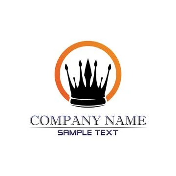 Crown Logo and king Template vector illustration Stock Illustration