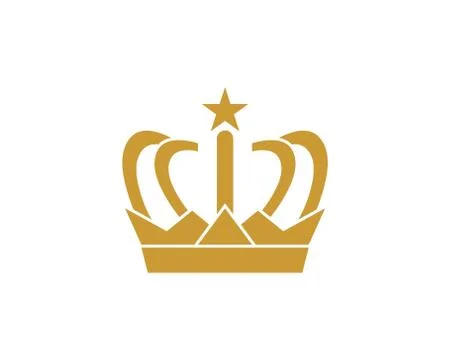 Crown logo icon vector illustration Stock Illustration