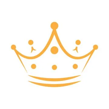 Crown logo Illustrazione stock