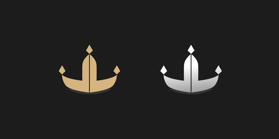 Crown logo, illustration, vector Stock Illustration
