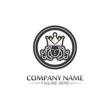 Crown Logo Template vector icon Stock Illustration