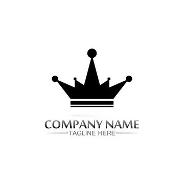 Crown Logo Template vector icon Stock Illustration