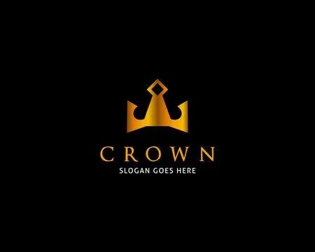 Crown Logo Template Vector Icon Illustration Design Stock Illustration
