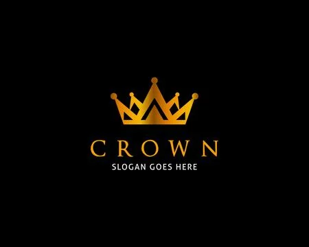 Crown Logo Template Vector Icon Illustration Design Stock Illustration