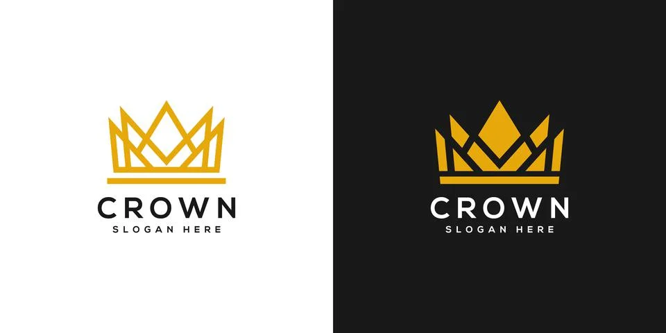 Crown logo vector design template Stock Illustration
