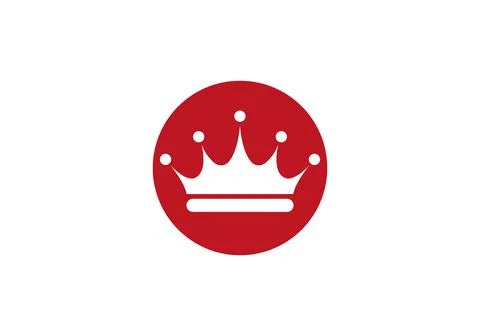 Crown logo vector icon illustration with various color. Crown icon with moder Stock Illustration