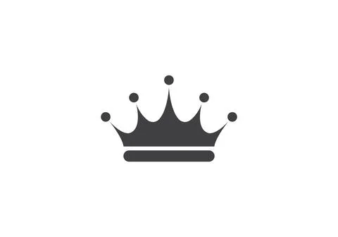 Crown logo vector icon illustration with various color. Crown icon with moder Stock Illustration