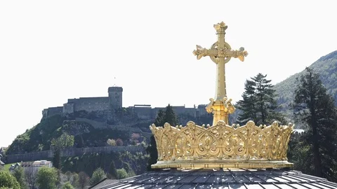 Crown of Lourdes Stock-Footage 76388646