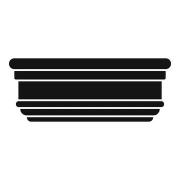 Crown molding ceiling trim decorative element silhouette Stock Illustration