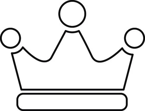 Crown outline Stock Illustration