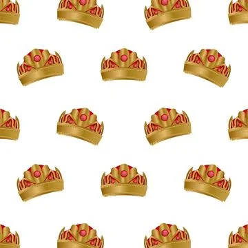 Crown pattern background wallpaper vector illustration Illustrazione stock