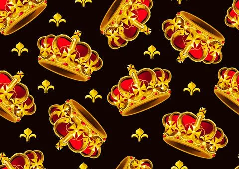 Crown pattern 스톡 일러스트