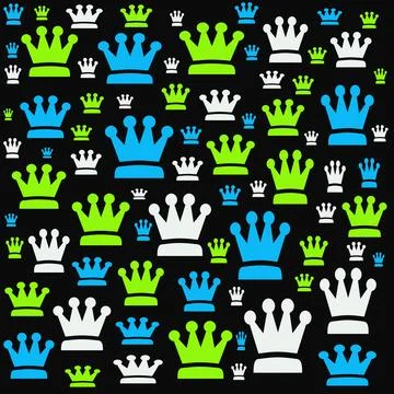 Crown pattern Stock Illustration
