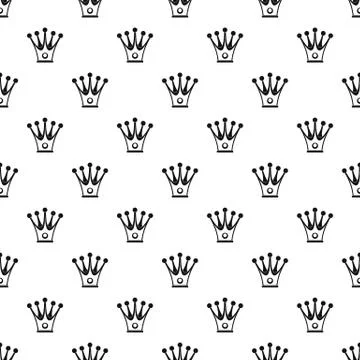 Crown pattern vector Illustrazione stock