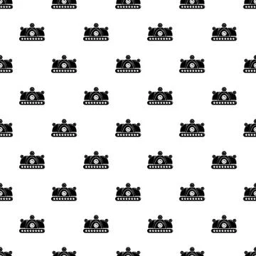Crown pattern vector seamless Stock Illustration