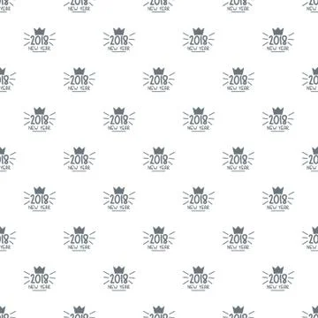 Crown pattern vector seamless Stockillustratie