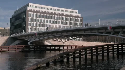 Crown Prince Bridge in Berlin Stock Footage 140201770