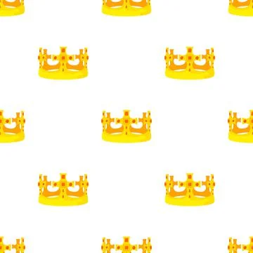 Crown Prince pattern seamless vector Illustrazione stock